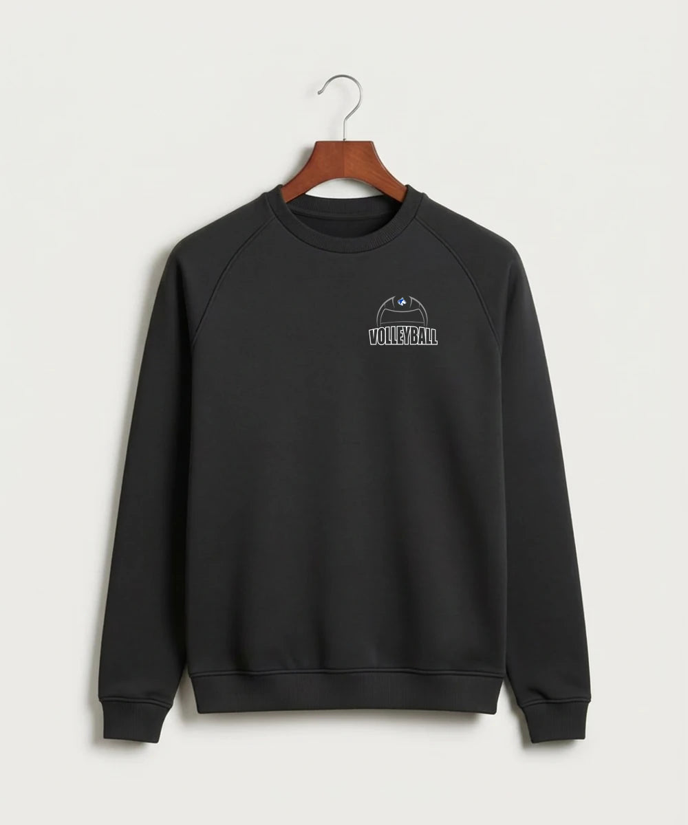 Owatonna High School Volleyball (Girls) - Black Crewneck - Left Chest
