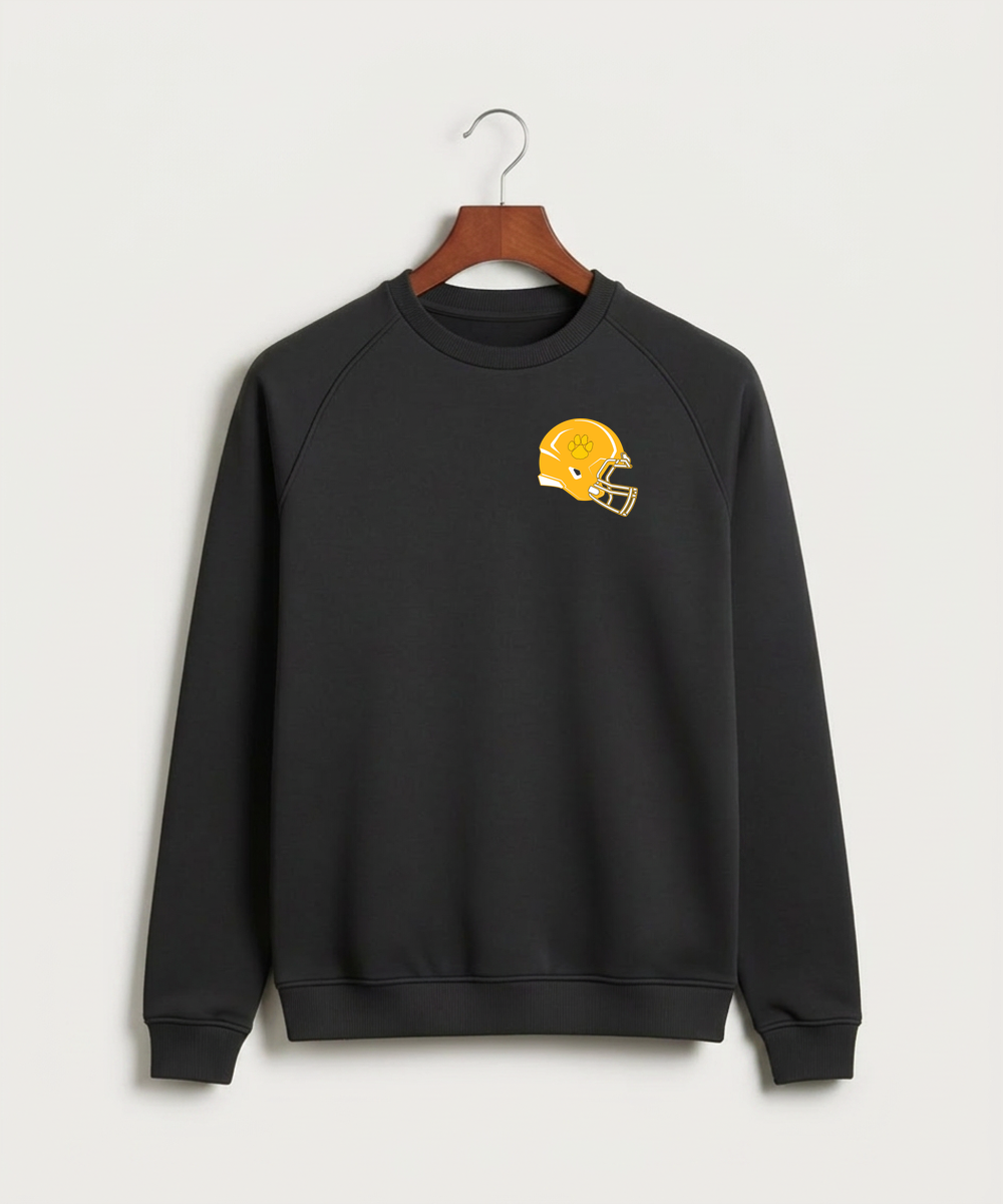 Plainview Elgin Millville H S Football (Boys) - Black Crewneck - Left Chest