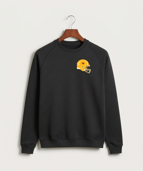 Pine Island High School Football (Boys) - Black Crewneck - Left Chest