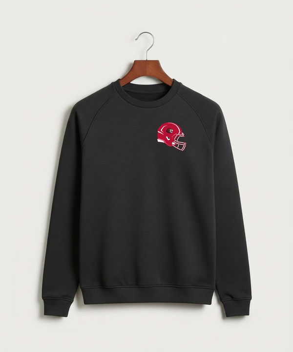 Spring Grove High School Football (Boys) - Black Crewneck - Left Chest