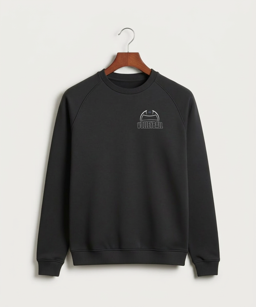 Zumbrota Mazeppa High School Volleyball (Girls) - Black Crewneck - Left Chest