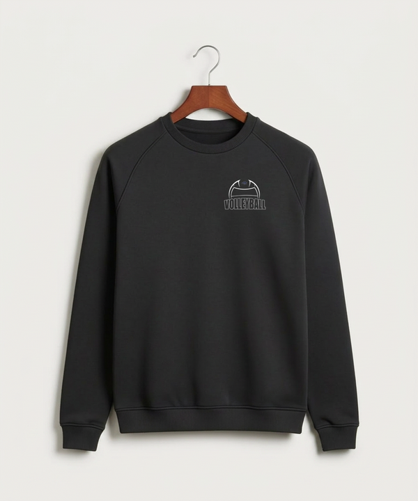 Zumbrota Mazeppa High School Volleyball (Girls) - Black Crewneck - Left Chest
