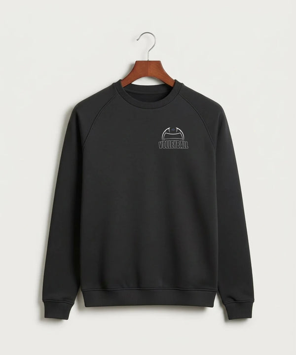 Zumbrota Mazeppa High School Volleyball (Girls) - Black Crewneck - Left Chest