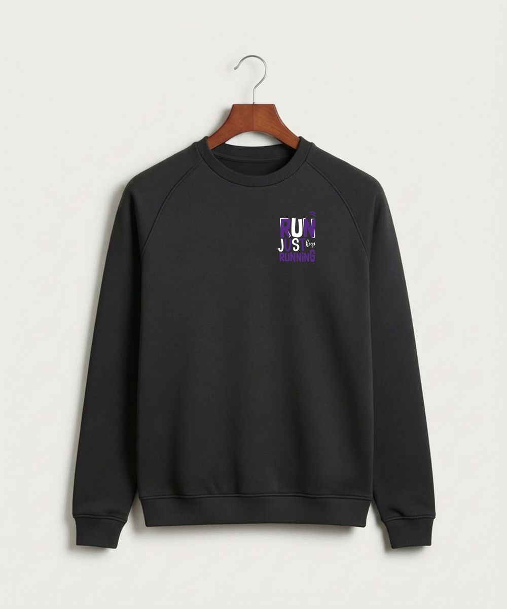 Glencoe Silver Lake High School Athletics - Black Crewneck - Left Chest