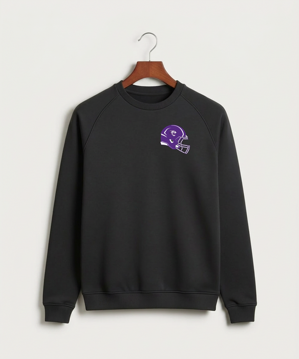 Granada-Huntley-East Chain/Truman Football (Boys) - Black Crewneck - Left Chest