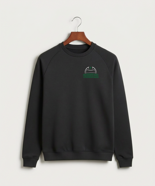Pipestone Area High School Volleyball (Girls) - Black Crewneck - Left Chest