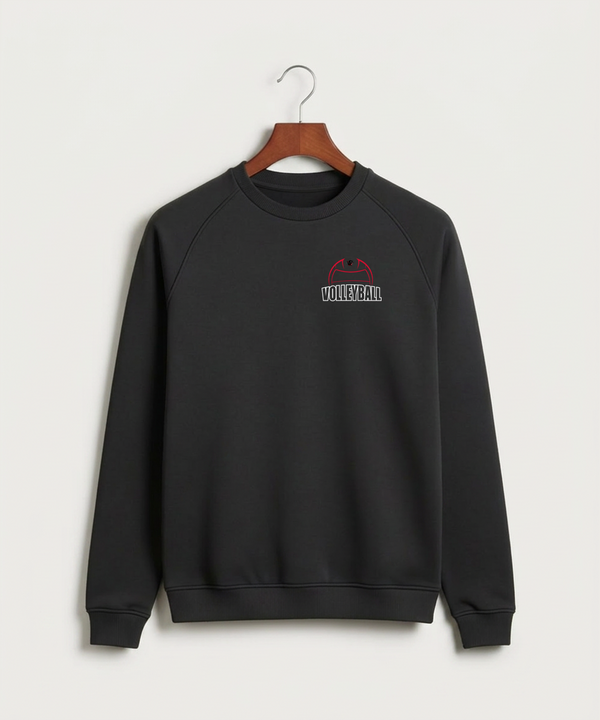 Tracy-Milroy-Balaton High School Volleyball (Girls) - Black Crewneck - Left Chest