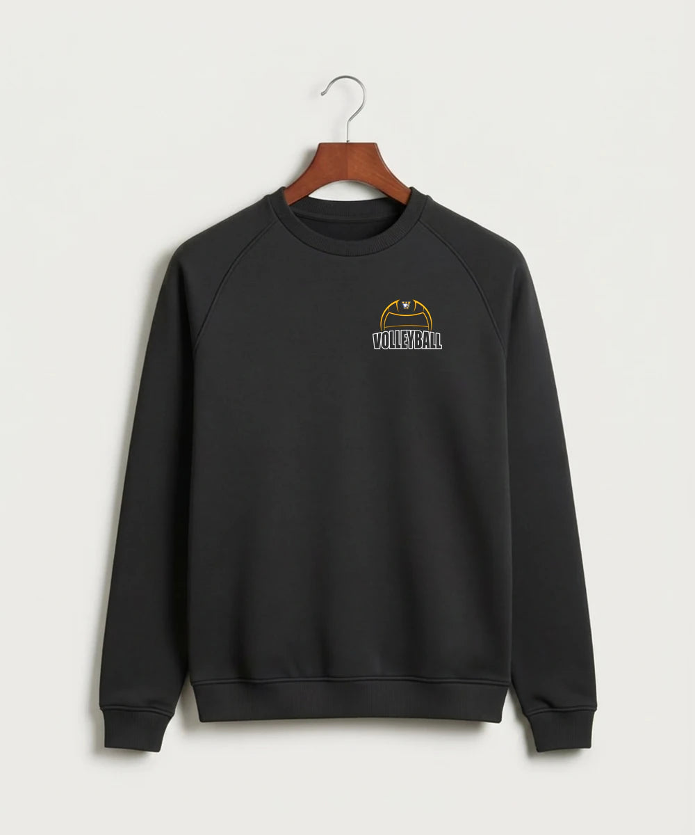 Windom Area High School Volleyball (Girls) - Black Crewneck - Left Chest