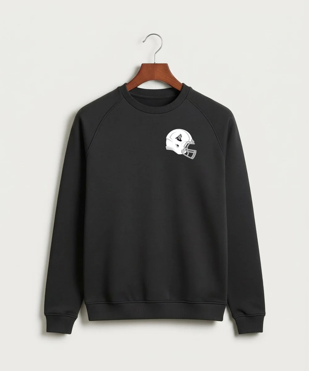 Heron Lake-Okabena High School Football (Boys) - Black Crewneck - Left Chest