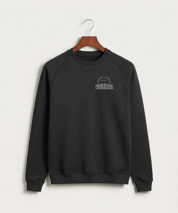 Kingsland High School Volleyball (Girls) - Black Crewneck - Left Chest