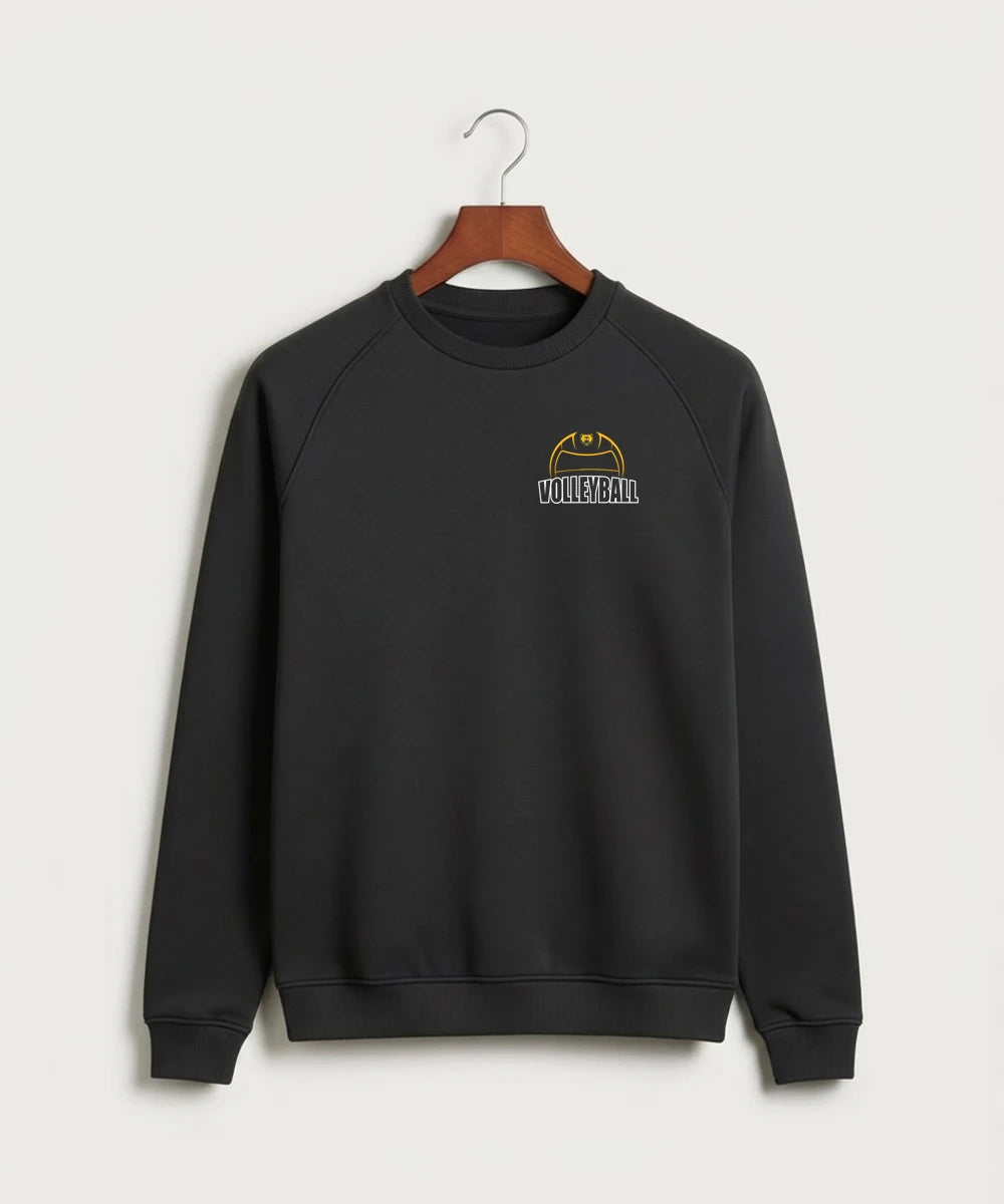Byron High School Volleyball (Girls) - Black Crewneck - Left Chest