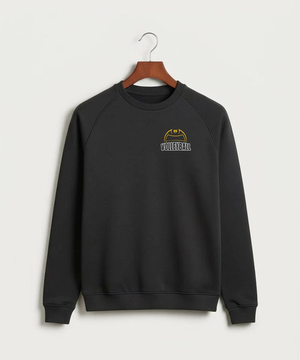 Byron High School Volleyball (Girls) - Black Crewneck - Left Chest