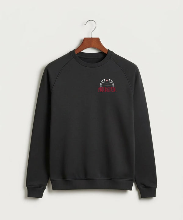 Wabasha Kellogg High School Volleyball (Girls) - Black Crewneck - Left Chest