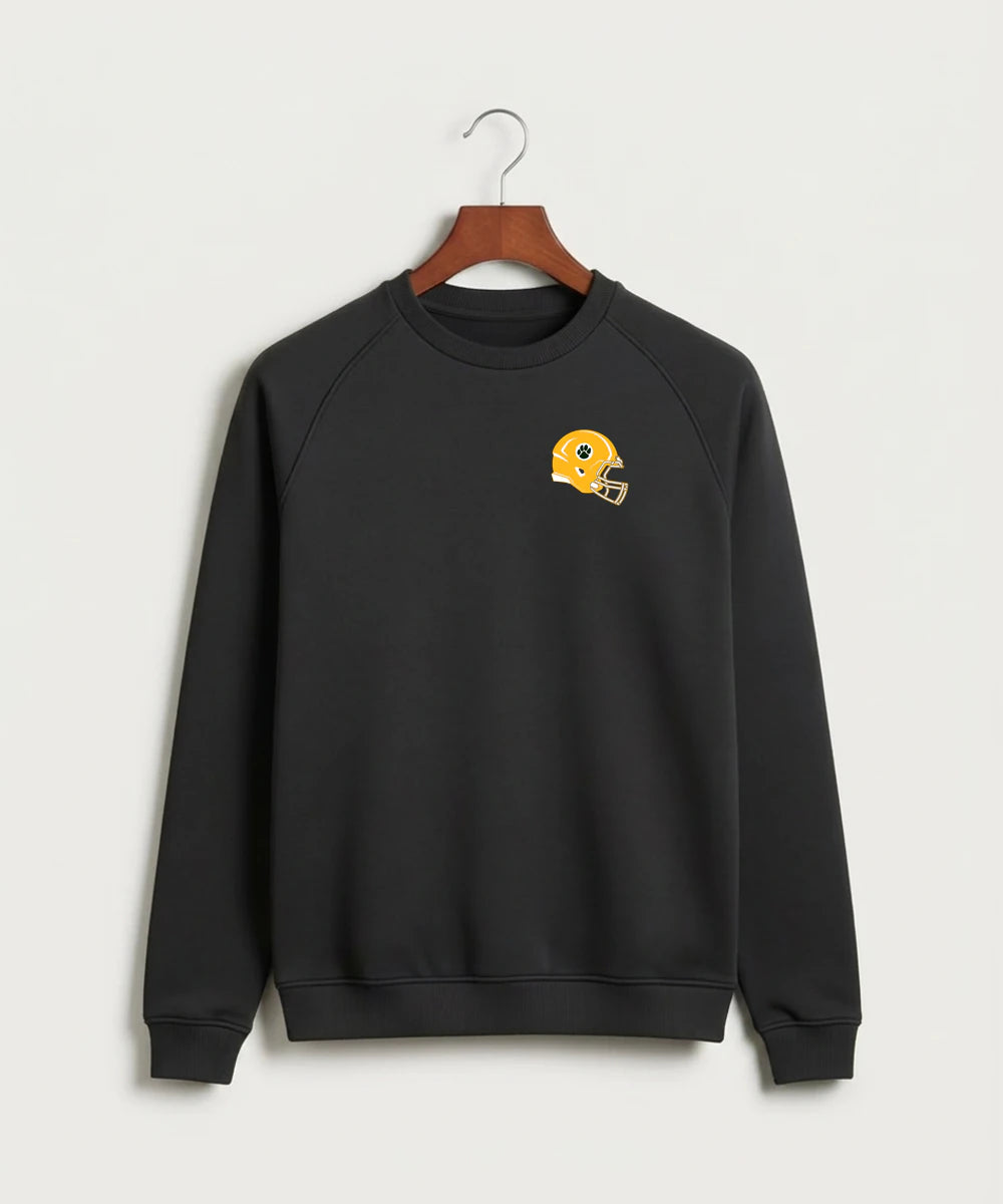 Ashwaubenon High School Football (Sandbox) - Black Crewneck - Left Chest
