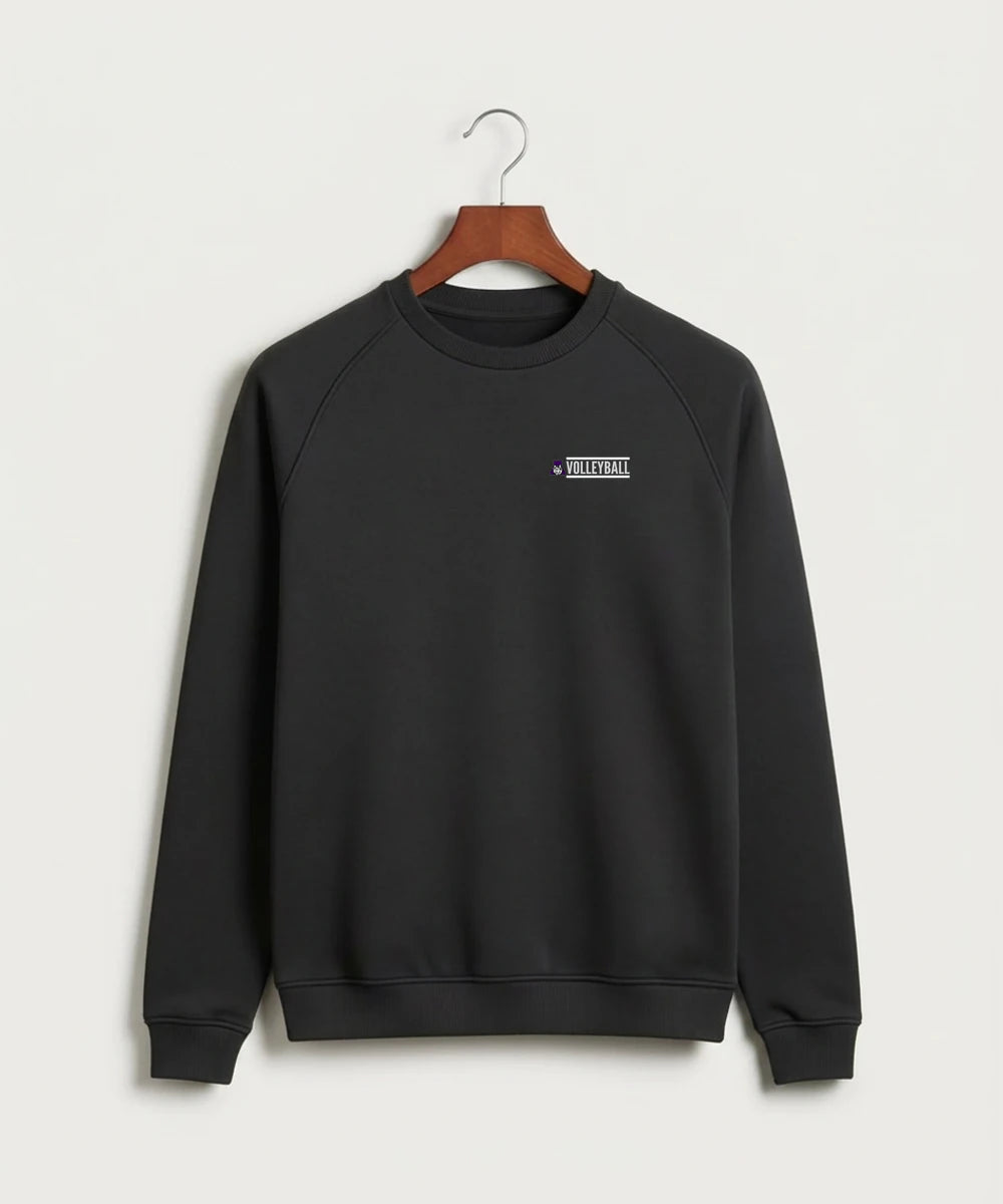 Albany High School Volleyball (Girls) - Black Crewneck - Left Chest
