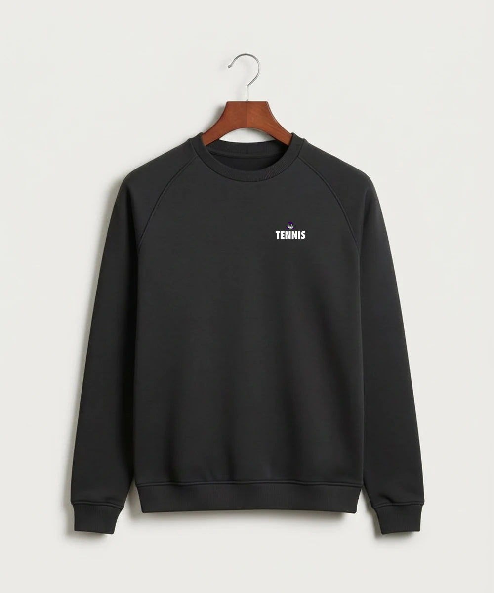 Albany High School Tennis (Boys) - Black Crewneck - Left Chest