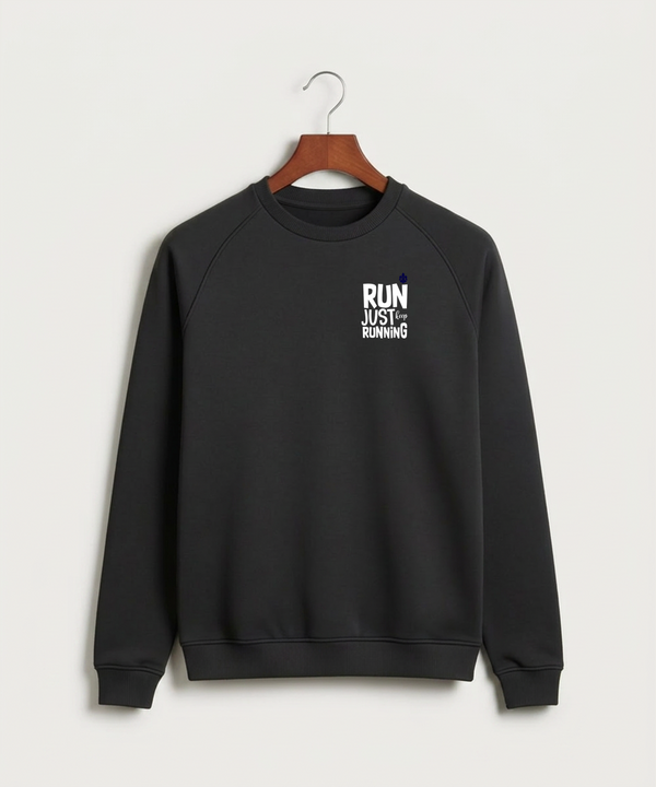 Saint Peter High School Athletics - Black Crewneck - Left Chest