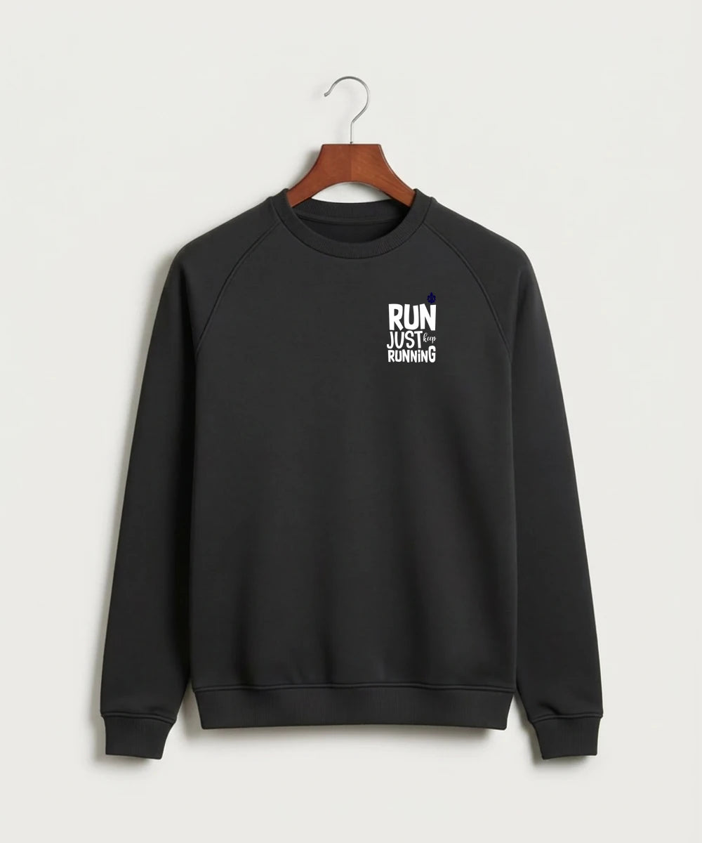 Saint Peter High School Athletics - Black Crewneck - Left Chest