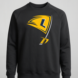 Howard Lake-Waverly-Winsted Football - Black Crewneck - Left Chest