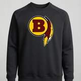 Benson Football - Black Crewneck - Left Chest