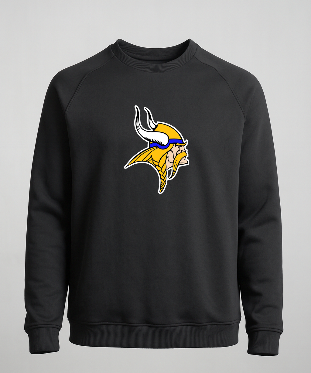 Hayfield Volleyball - Black Crewneck - Left Chest