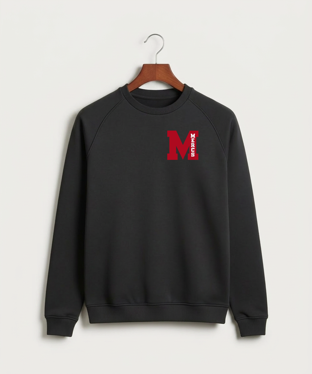 Mcgregor High School Football (Boys) - Black Crewneck - Left Chest