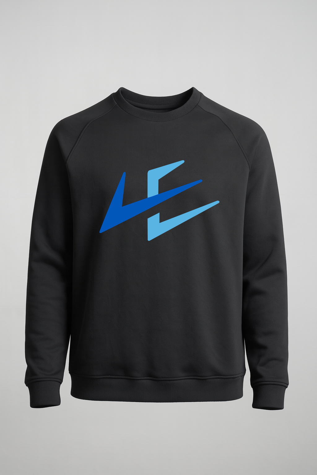 Leading Edge example_store - Black Crewneck - Left Chest