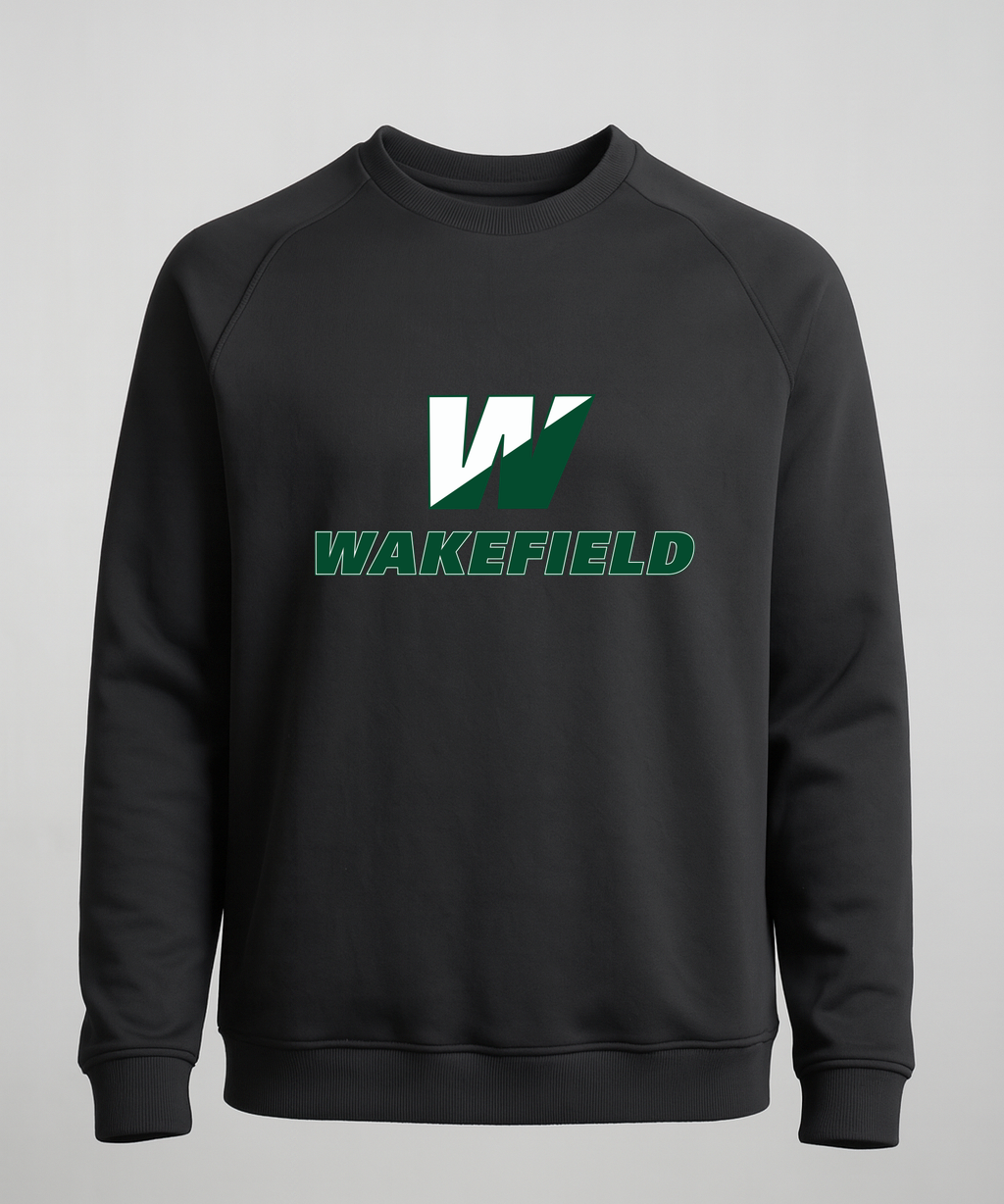 Wakefield High School N/A - Black Crewneck - Left Chest