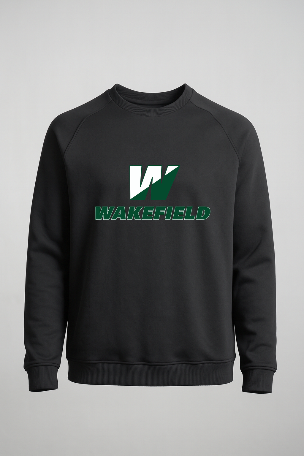 Wakefield High School N/A - Black Crewneck - Left Chest