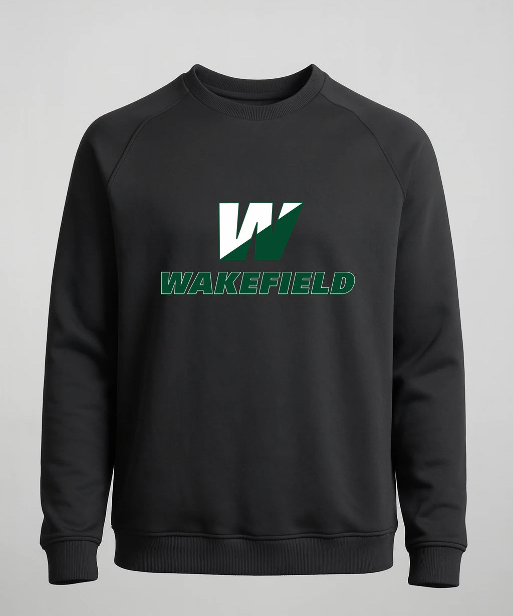 Wakefield High School N/A - Black Crewneck - Left Chest