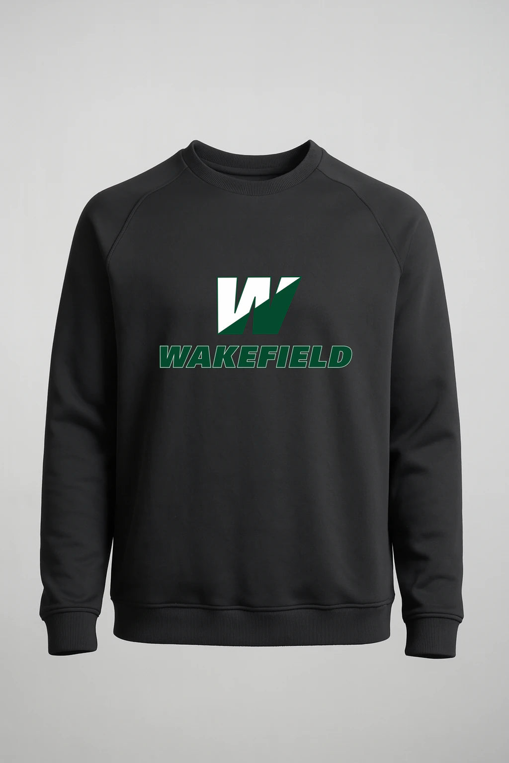 Wakefield High School N/A - Black Crewneck - Left Chest