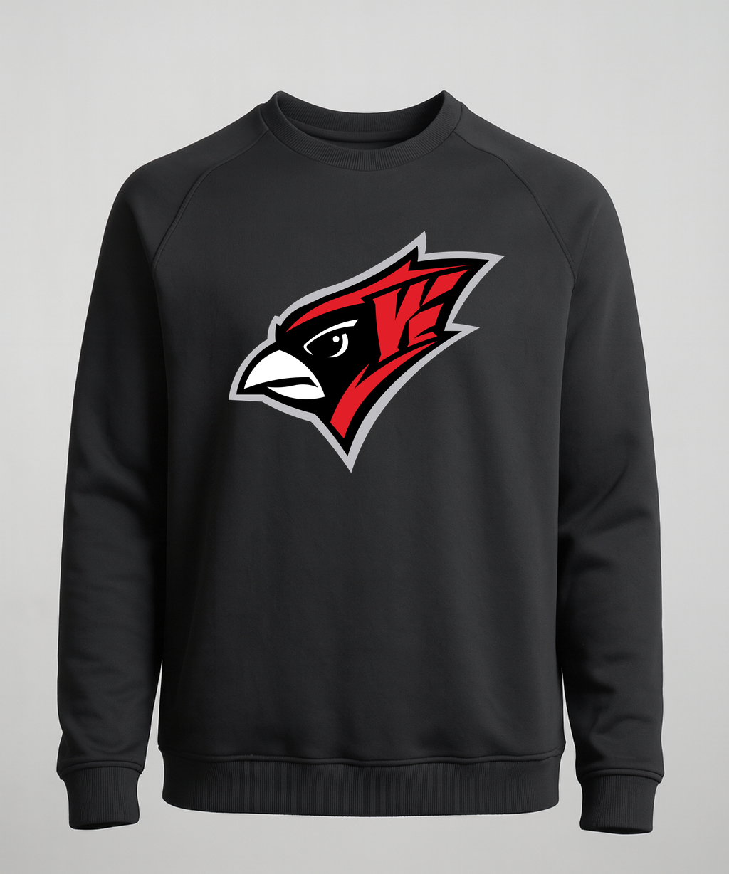 Willmar Athletics - Black Crewneck - Left Chest