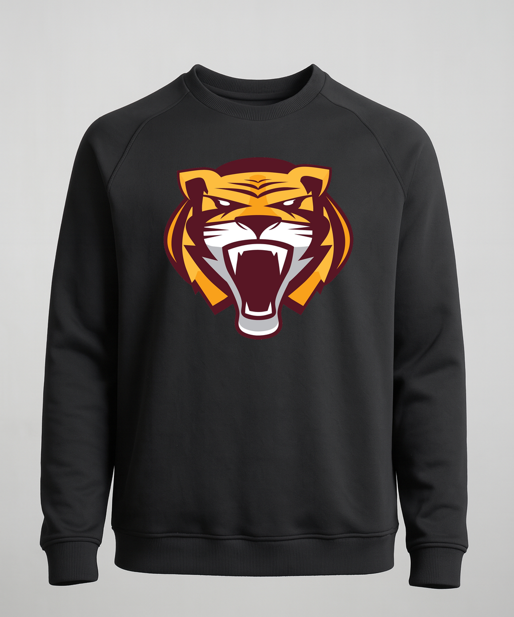 Stewartville Football - Black Crewneck - Left Chest