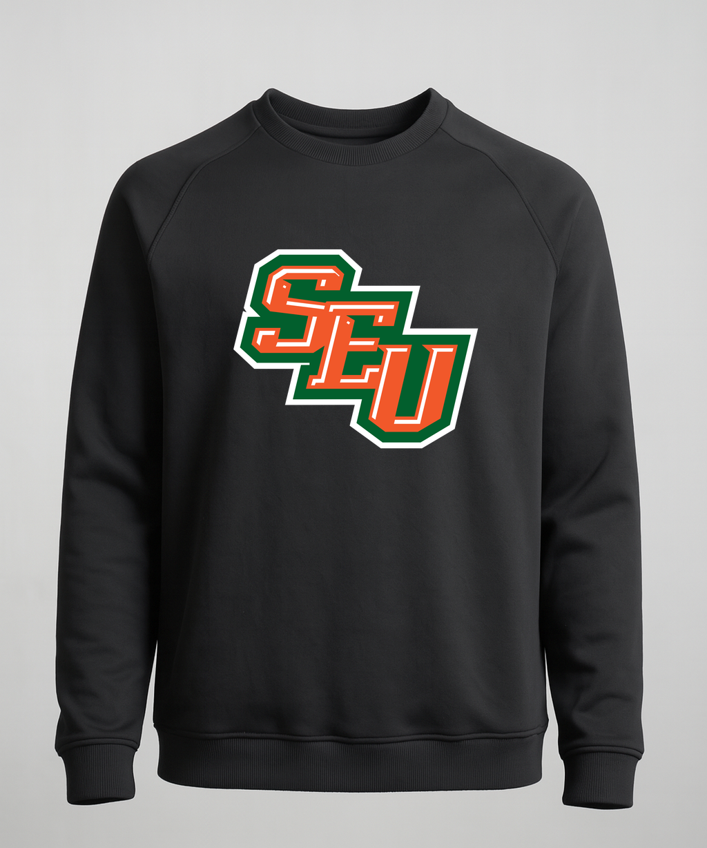 Sleepy Eye United Football - Black Crewneck - Left Chest