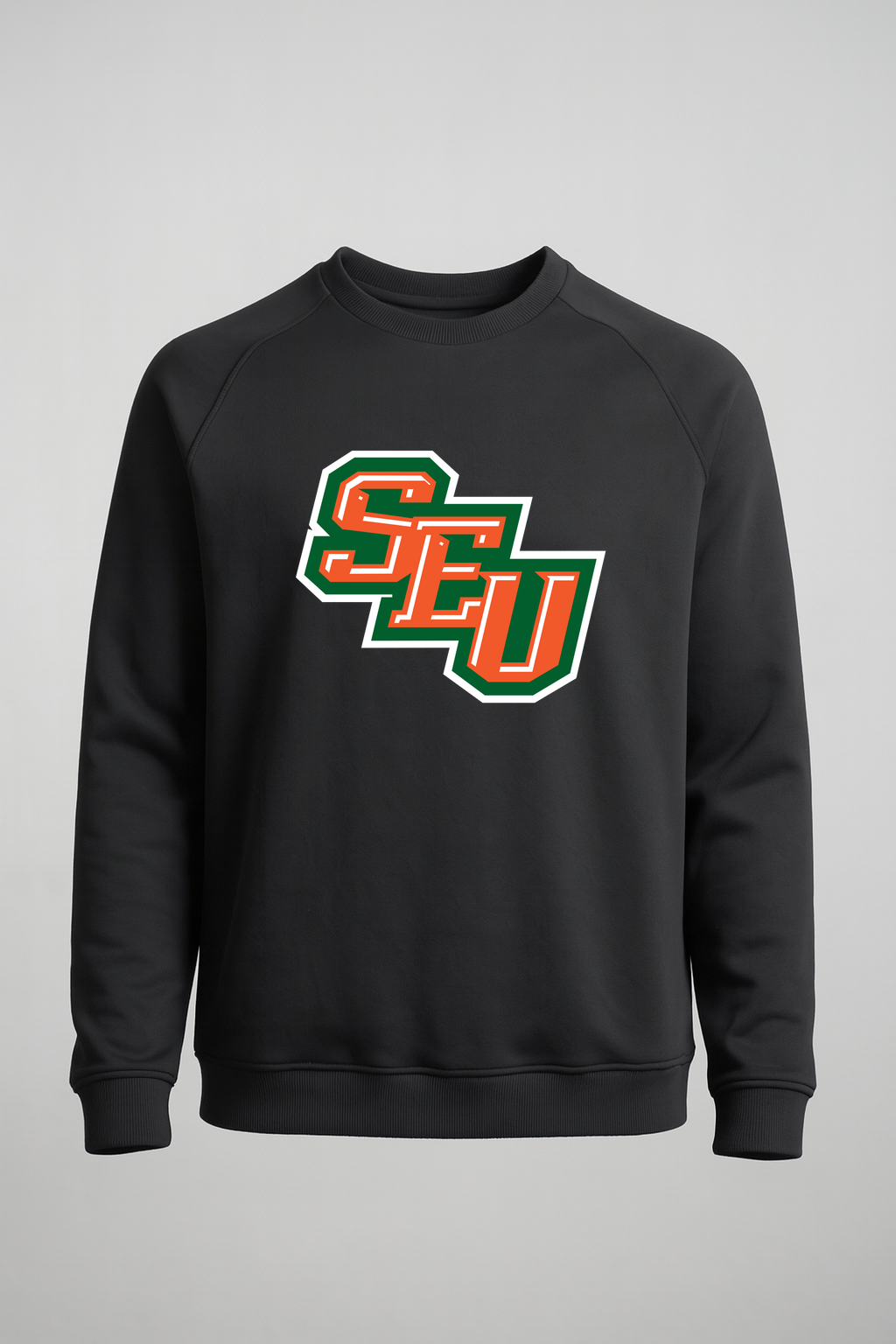 Sleepy Eye United Football - Black Crewneck - Left Chest