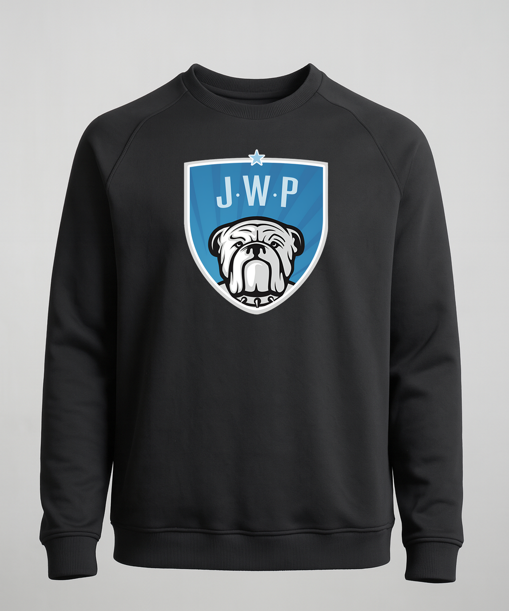 JWP Football - Black Crewneck - Left Chest