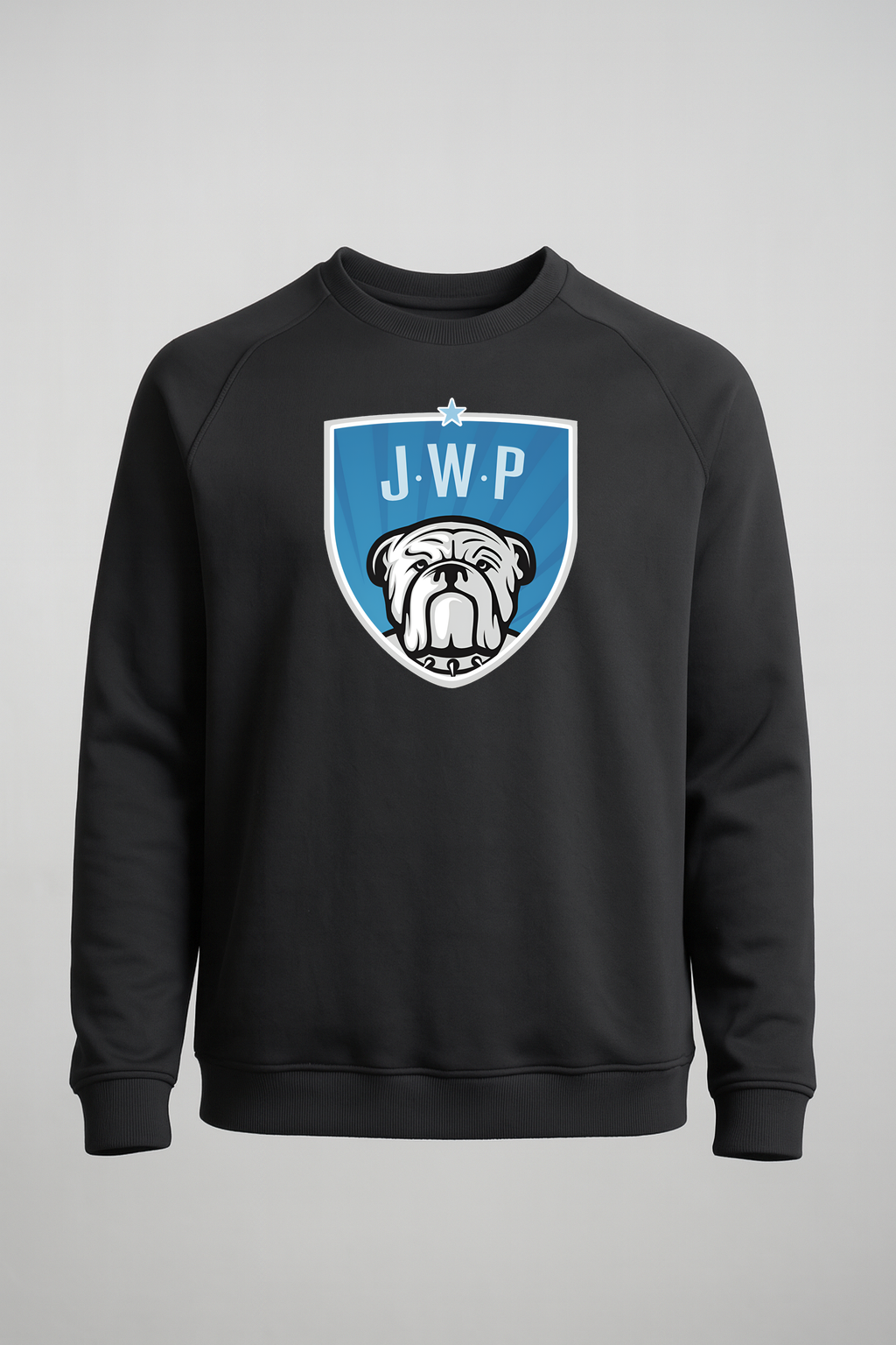 JWP Football - Black Crewneck - Left Chest