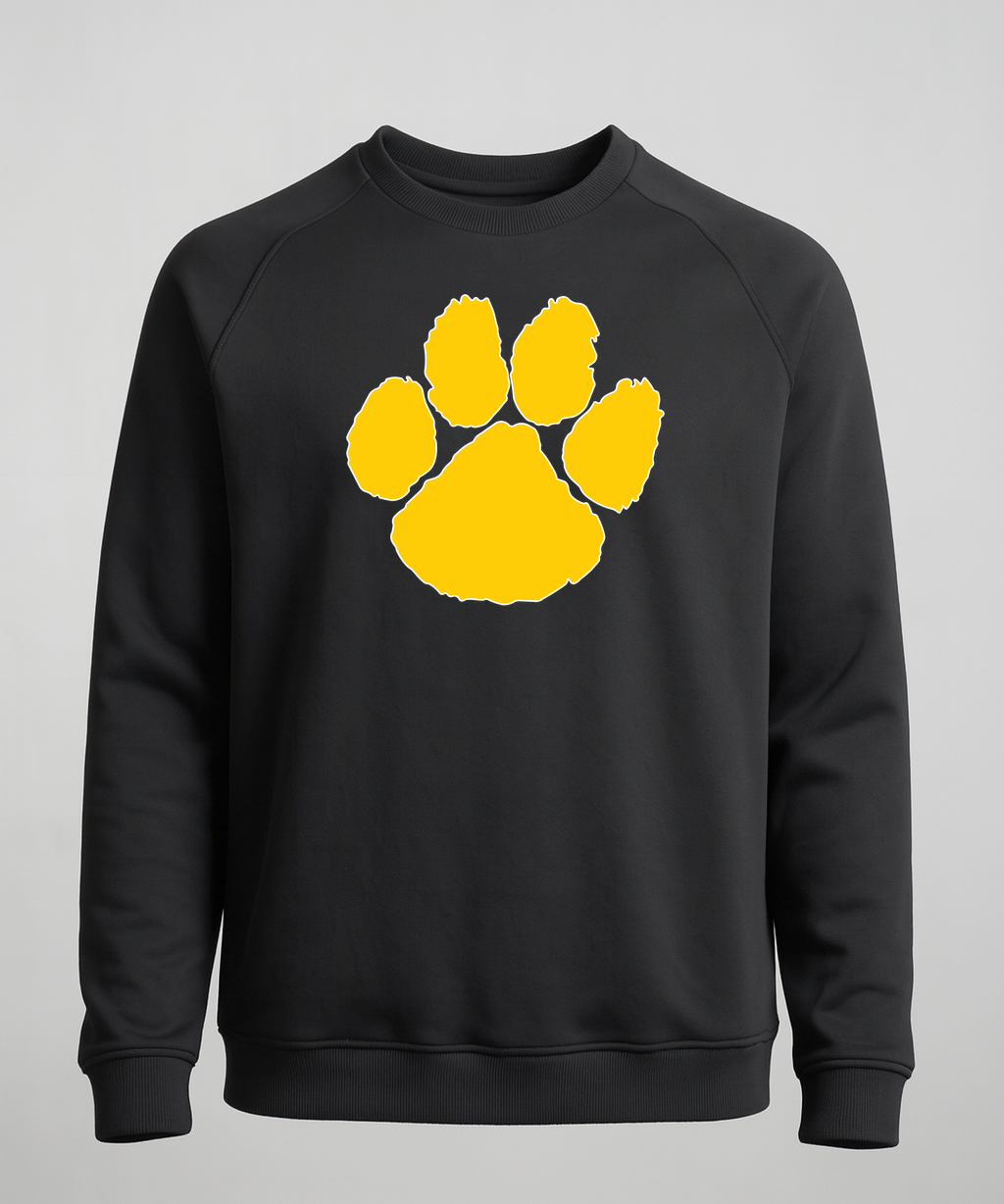 PEM Football - Black Crewneck - Left Chest