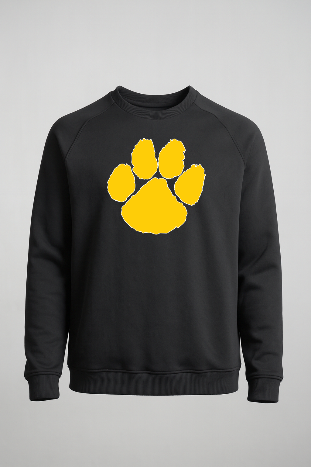 PEM Football - Black Crewneck - Left Chest