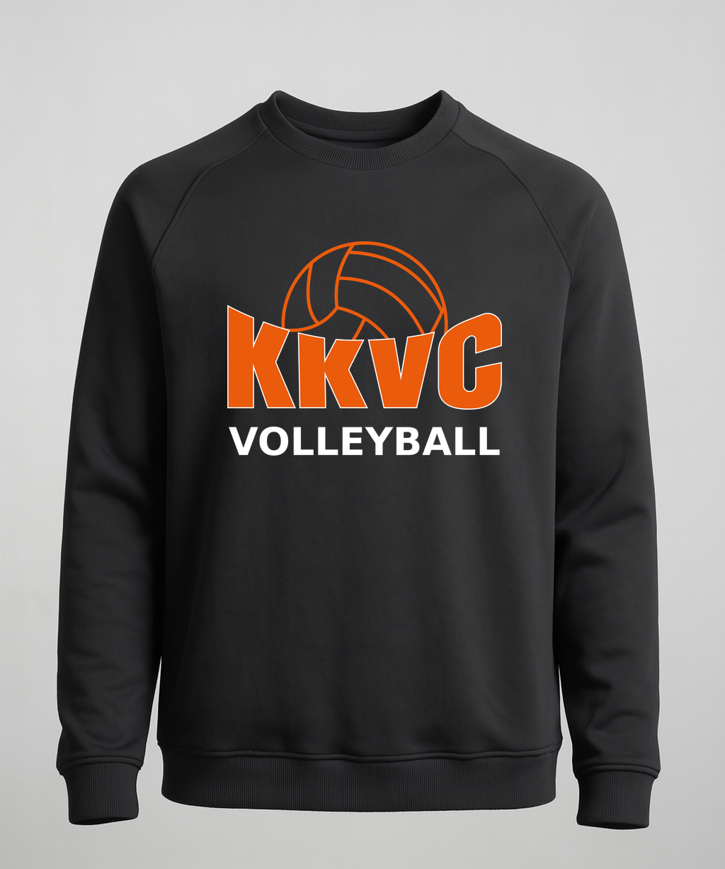 KVCC Volleyball - Black Crewneck - Left Chest