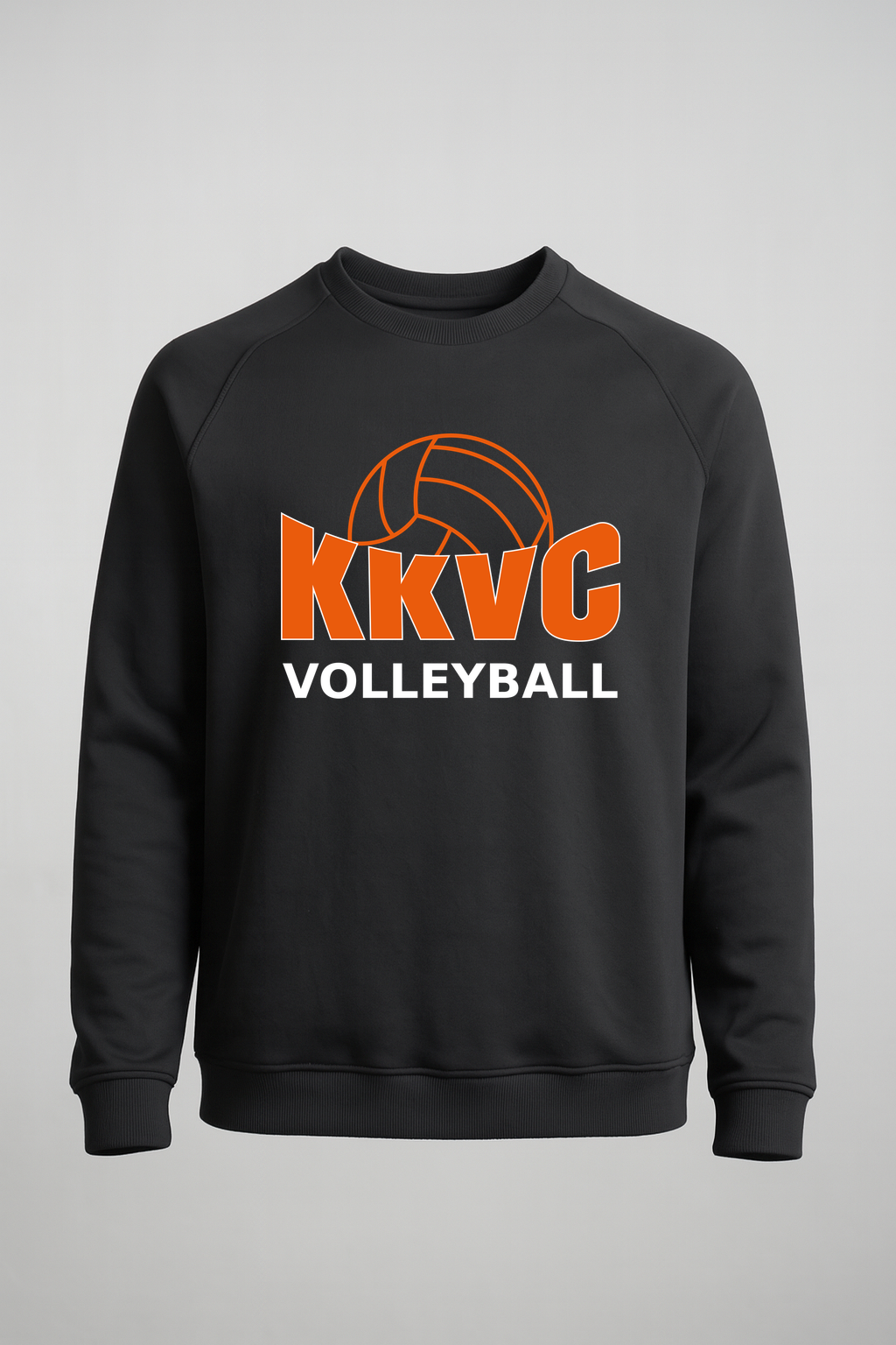 KVCC Volleyball - Black Crewneck - Left Chest