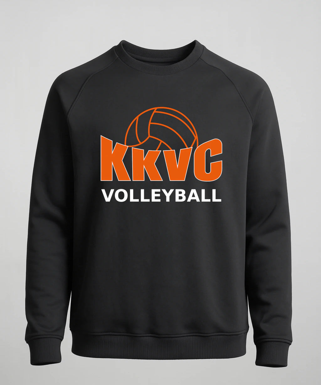 KVCC Volleyball - Black Crewneck - Left Chest