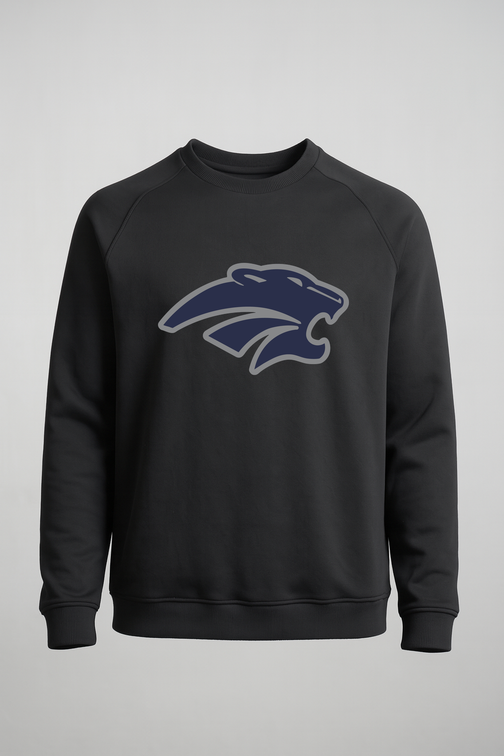 Zumbrota-Mazeppa Volleyball - Black Crewneck - Left Chest