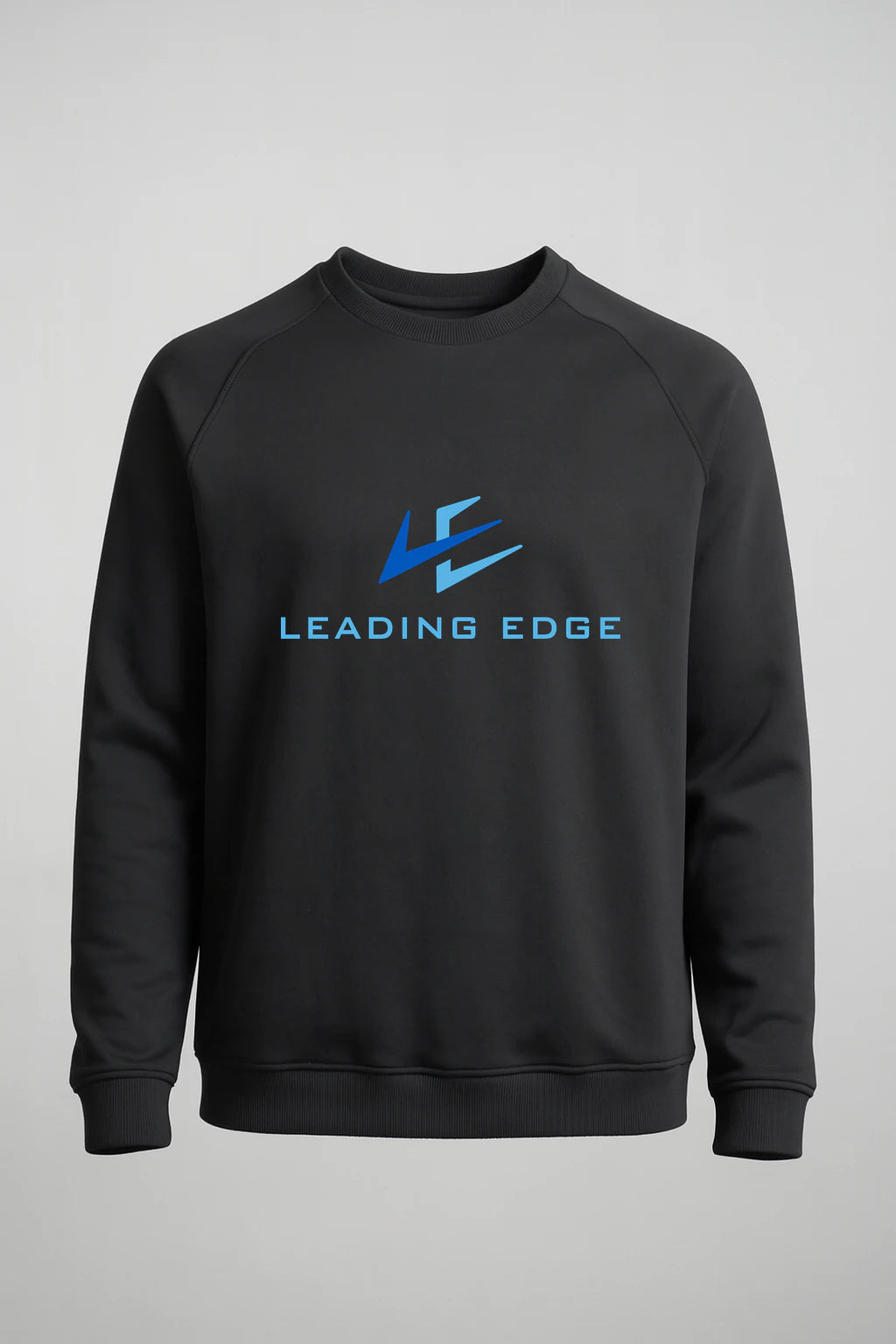 Leading Edge example_store - Black Crewneck - Left Chest