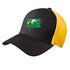 Maple River High School hockey_boys - Black/ Gold New Era - Stretch Mesh Cap. NE1020