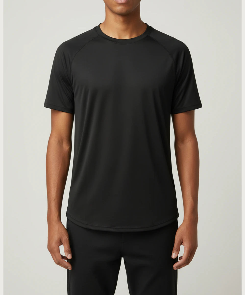 Notre Dame High School Team Store - Black Tee - Full Front (model)