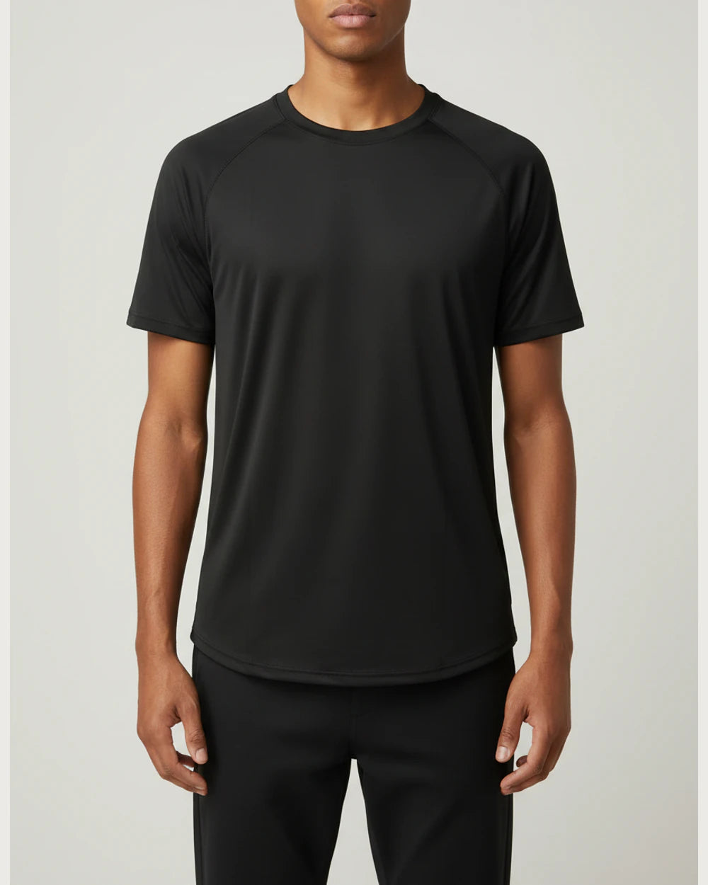 Notre Dame High School Team Store - Black Tee - Full Front (model)