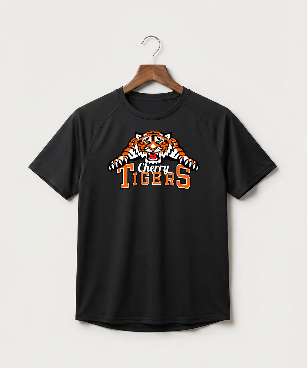 Cherry High School Athletics Coed - Black Tee - Full Front