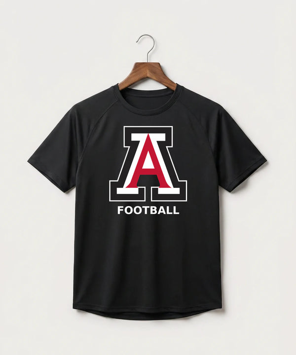 Amboy Football general - Black Tee - Full Front