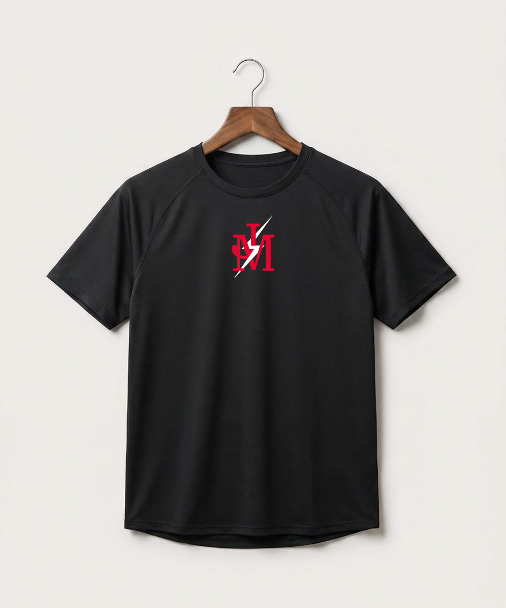 John Marshall High School Cross Country (Coed) - Black Tee - Full Front
